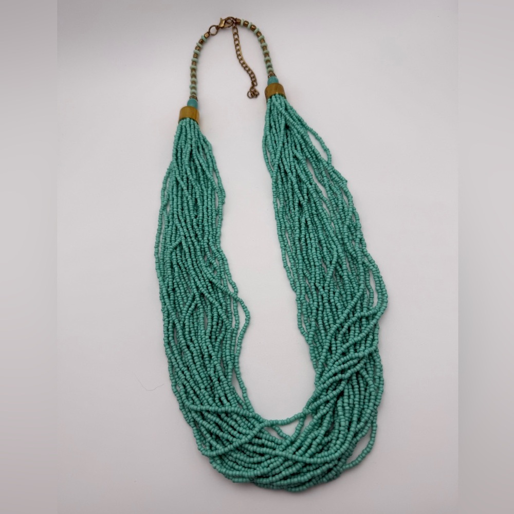 Turquoise Beaded Bohemian Necklace